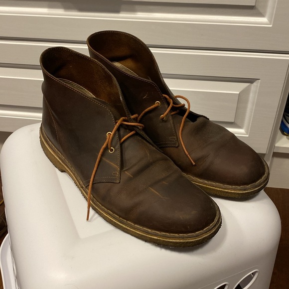 Clarks Chukka - DESERT BOOT EVO BEESWAX LEATHER 11.5 - Picture 2 of 5